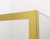 Ronal Sanswiss drzwi wahadłowe jednoczęściowe z elementem stałym w linii 60-140x0-200 cm, szkło przezroczyste, profile GOLD LINE profil złoty CA13GSM11207